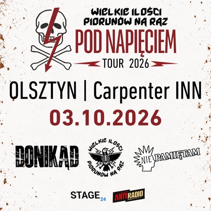 Wielkie Ilości Piorunów na Raz + Donikąd + Nie Pamiętam | Olsztyn | 3.10