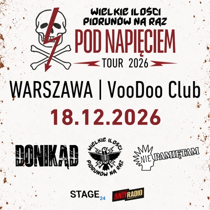 Wielkie Ilości Piorunów na Raz + Nie Pamiętam + Donikąd | Warszawa | 18.12