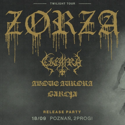 ZØRZA album release party | 18.09.2026 | Poznań - 2Progi
