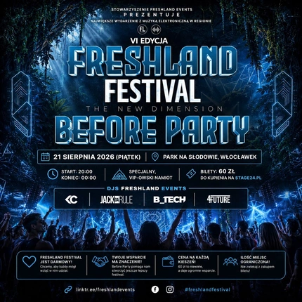 FRESHLAND FESTIVAL – OFFICIAL BEFORE PARTY