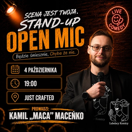 Stand-up Open Mic Lublin: Kamil "Maca" Maceńko w Just Crafted!