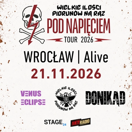 Wielkie Ilości Piorunów na Raz + Donikąd + Venus Eclipse | Wrocław | 21.11