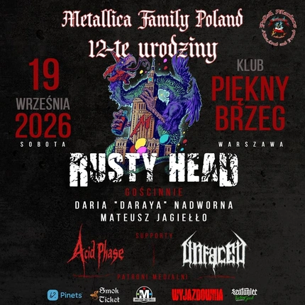 Rusty Head + supporty | WARSZAWA | Piękny Brzeg | 19.09.2026