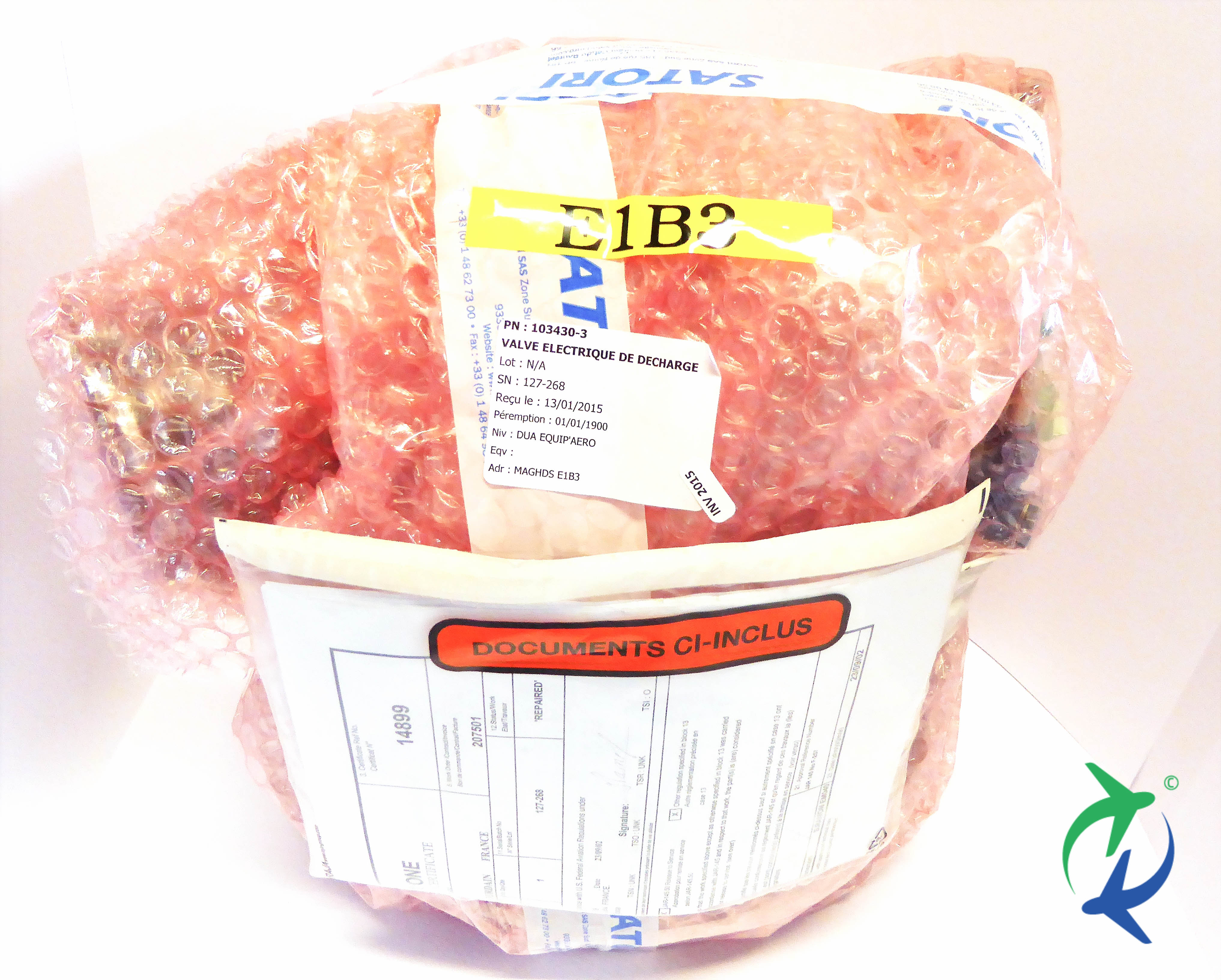 103430-3 - VALVE ELECTRIQUE DE DECHARGE - Condition SV