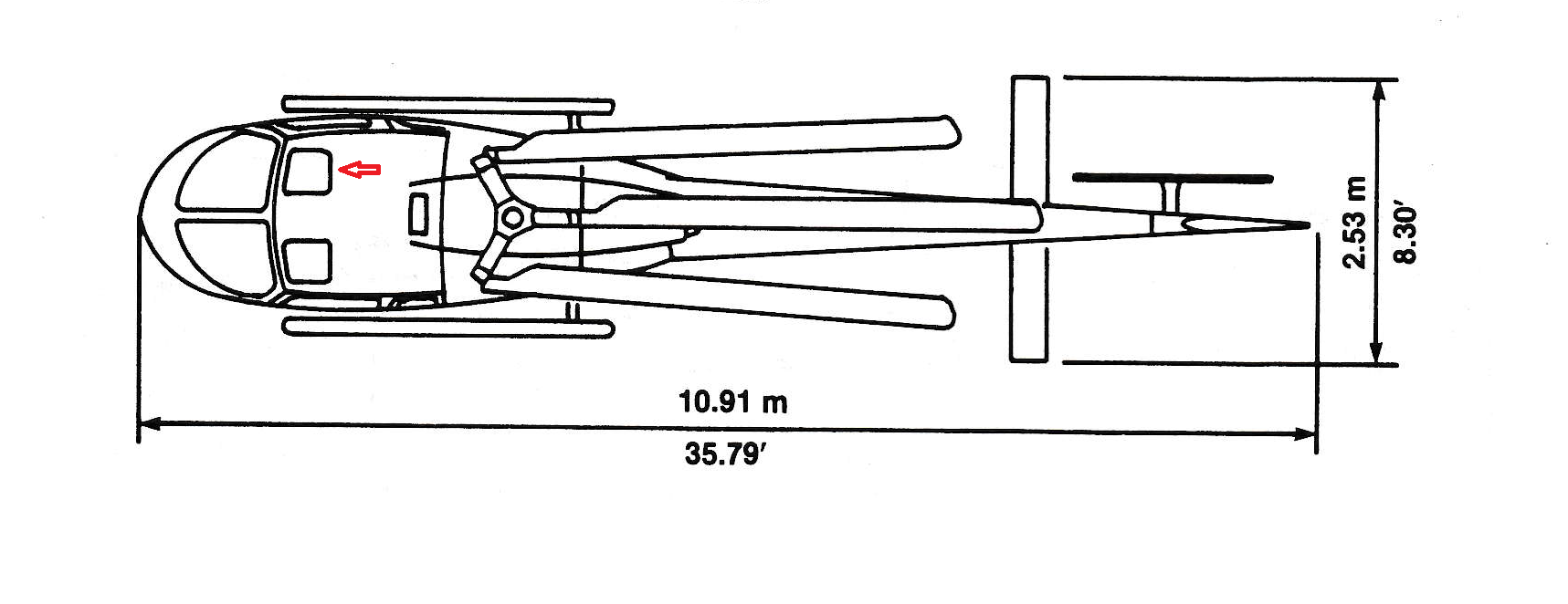 350A25-1635-2101 - Overhead window R/H - Condition FN