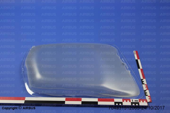 704A31512065 - COLOR CURVED GLASS,RH SLIDING DOOR - Condition NS