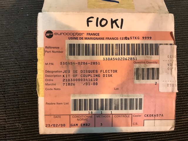 330A54-0206-2851 - JEU DE DISQUE FLECTOR - Condition NS