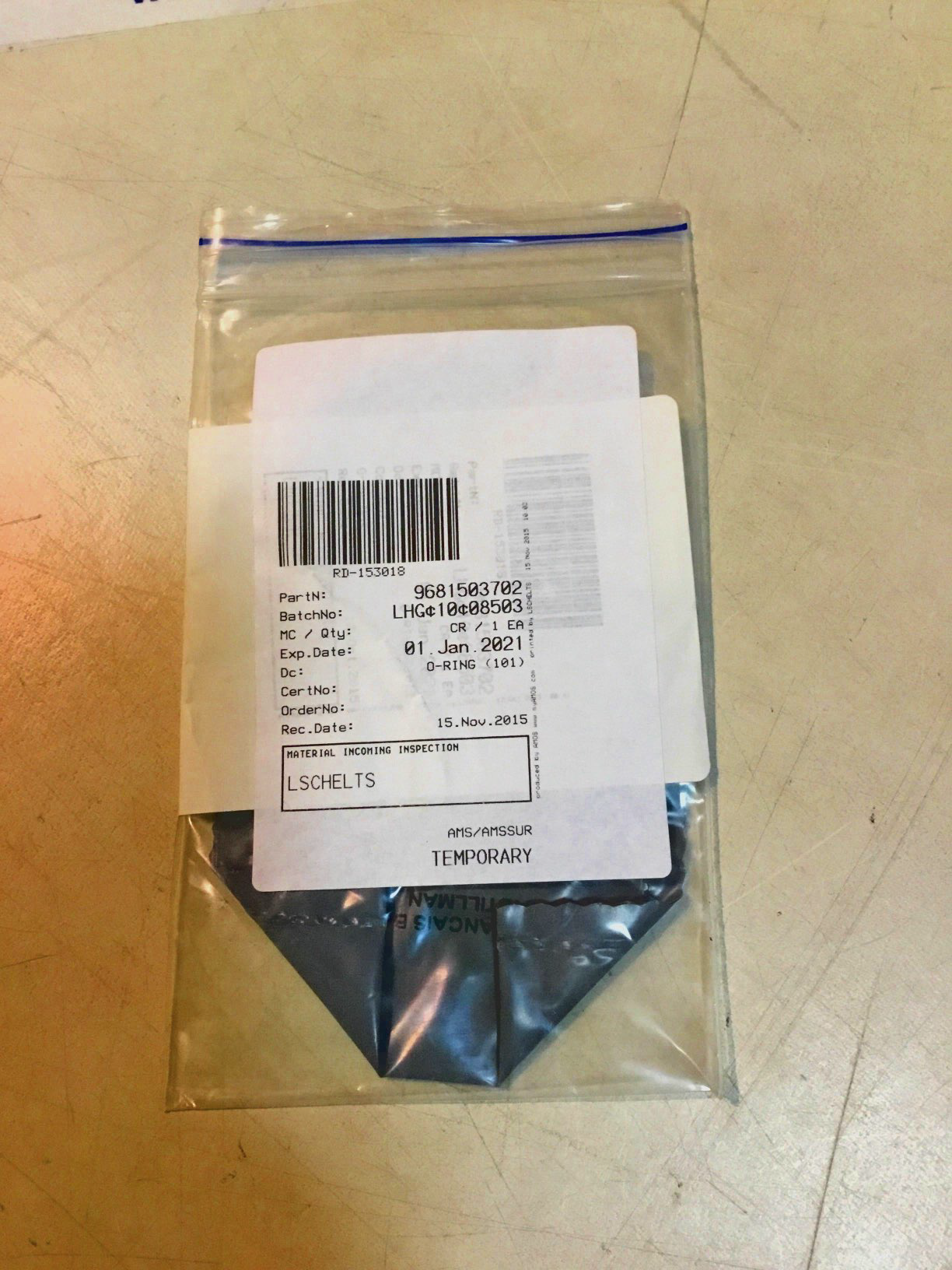 2147483647 - O'RING - Condition NS