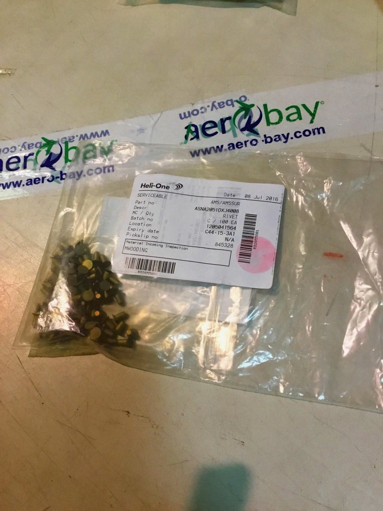 ASNA2051DXJ4008 - RIVET - Condition NS