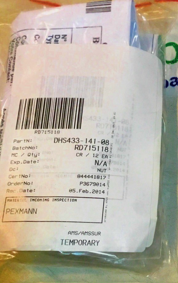 DHS433-141-08 - NUT - Condition NS