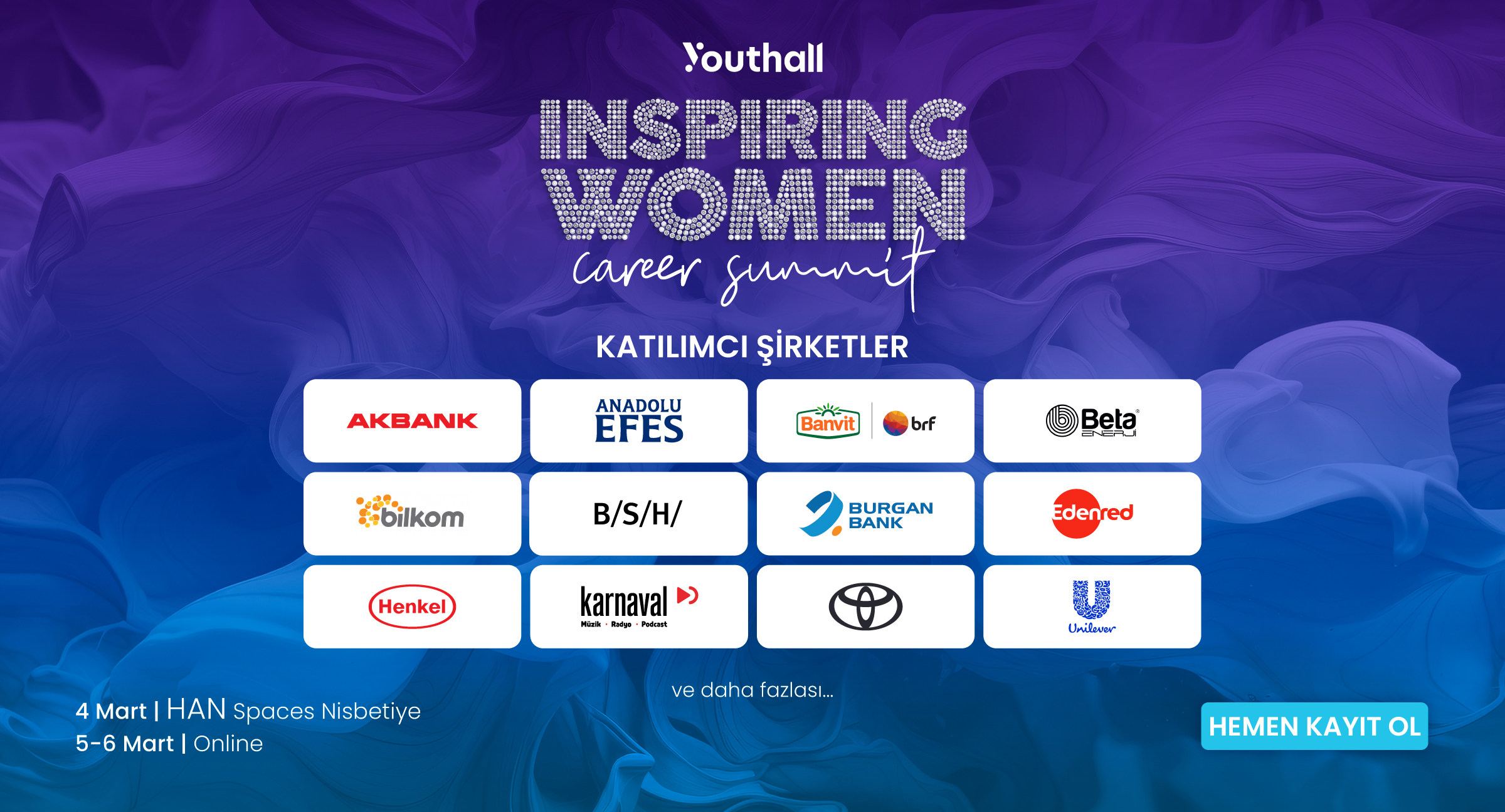 Youthall - Inspiring Women Career Summit (Fiziksel) cover img