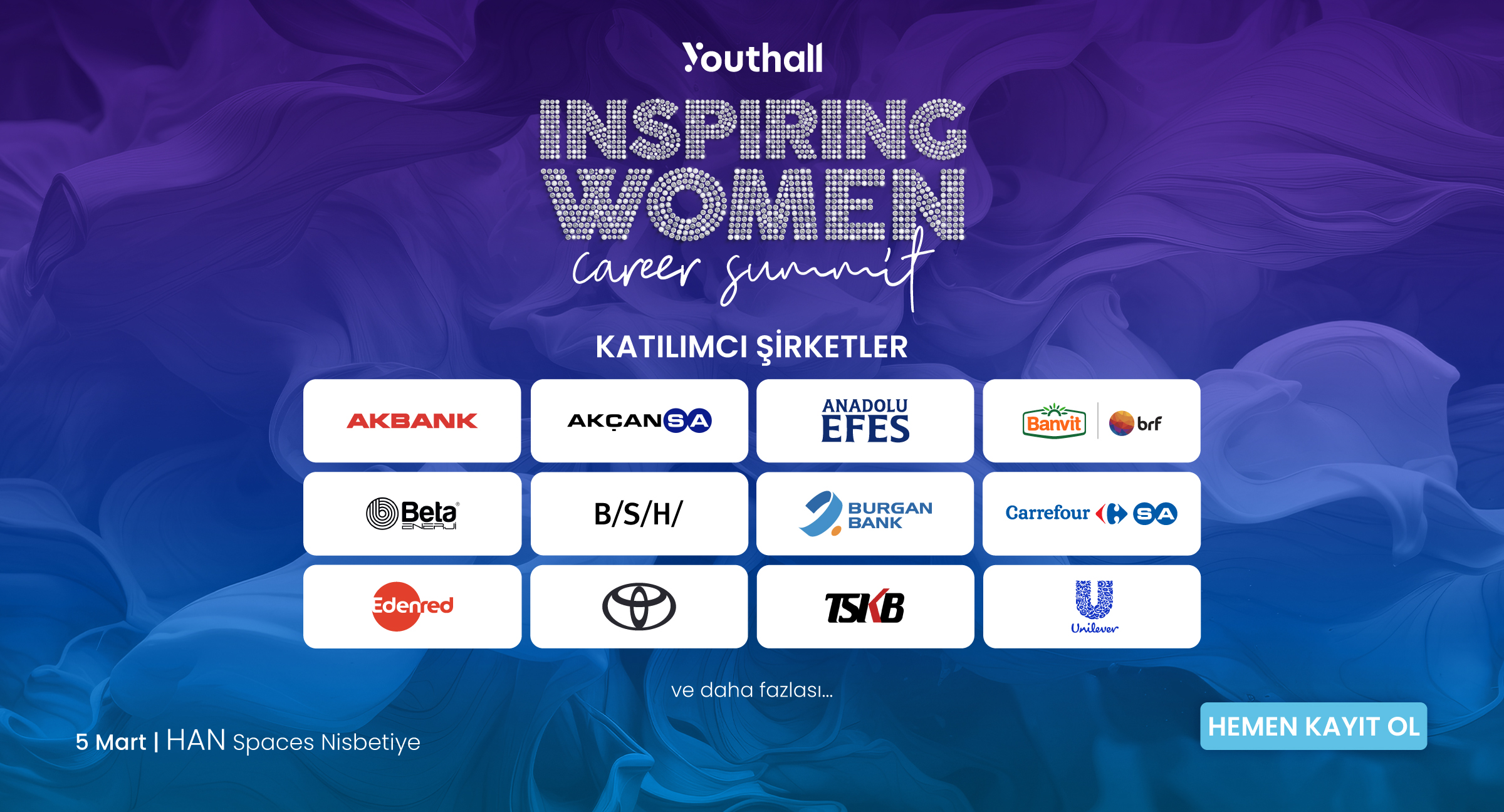 Youthall - Inspiring Women Career Summit (Fiziksel) cover img