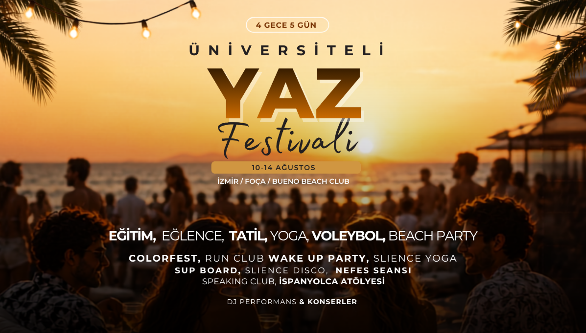 Etkin Kampüs - Üniversiteli Yaz Festivali (İzmir-Foça) cover img