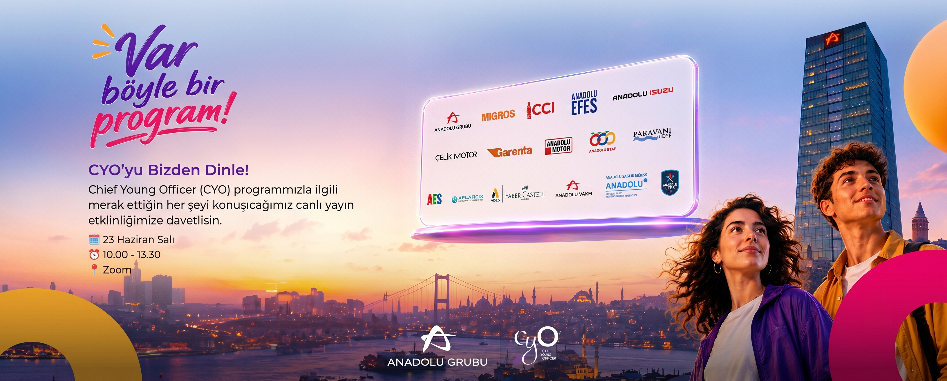 Anadolu Grubu - Chief Young Officer Webinarı slides img