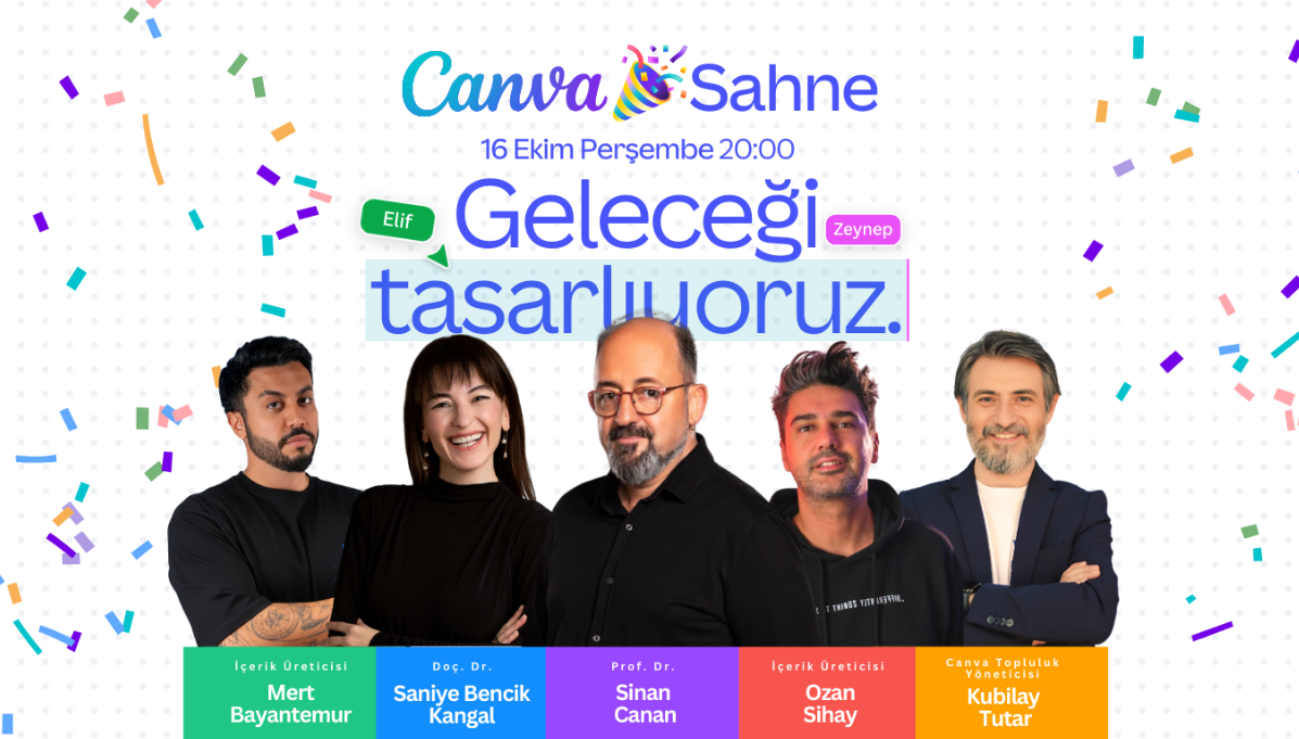 Etkin Kampüs - Canva Sahne I Ücretsiz Etkinlik I Sinan Canan, Influenc... cover img