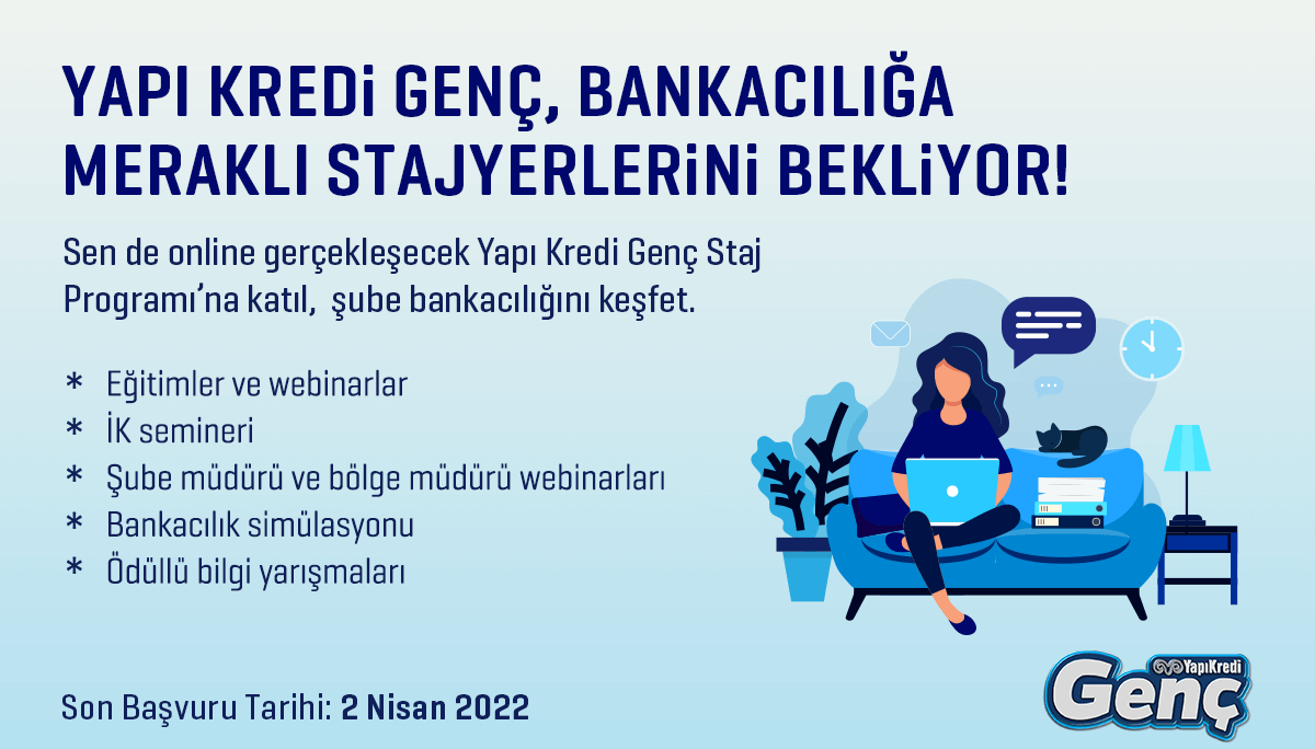 Yapı Kredi - Genç Şube Staj Programı 2022