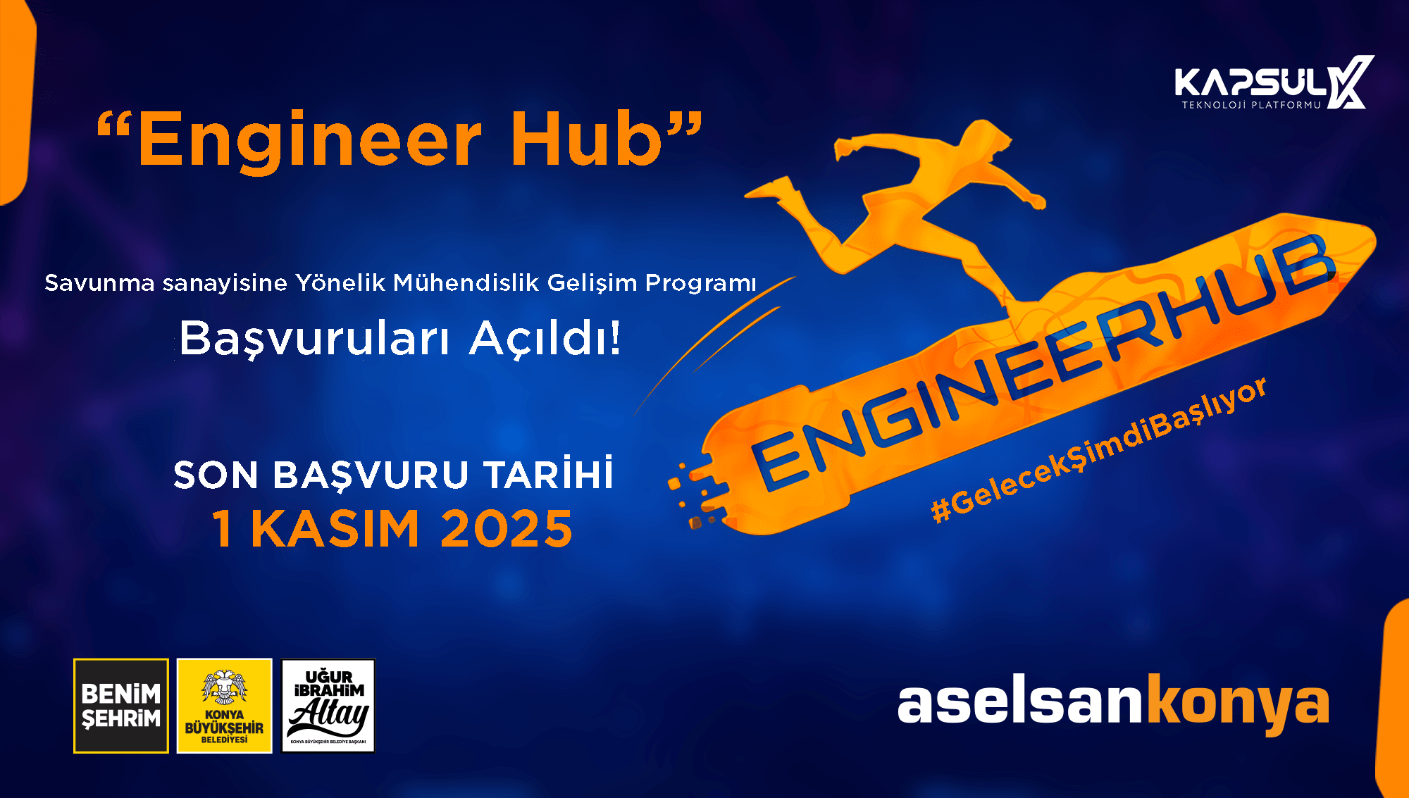 Aselsan Konya - EngineerHub 2. Dönem Program Başvuruları Açıldı!
2025-2026 öğrenim yılında Savunma Sa...