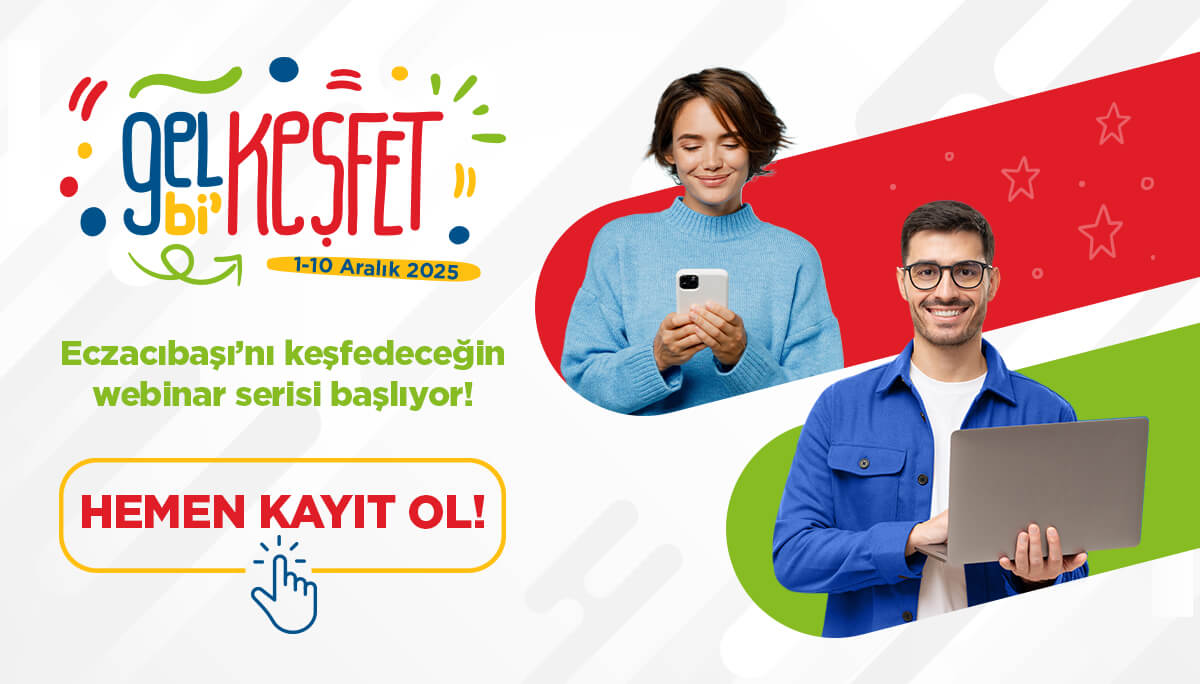 Eczacıbaşı Topluluğu - Haydi Eczacıbaşı Topluluğu’nu Gel Bi’ Keşfet!
Gel Bi‘ Keşfet webinar serisi ile Eczac...