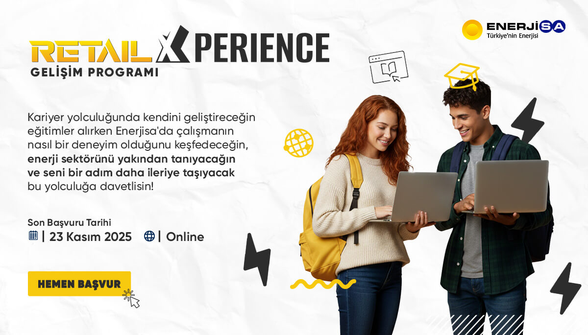Enerjisa Enerji - Kariyer Yolculuğuna Enerji Katmaya Hazır Mısın? Gerçek iş dünyasını deneyimlemek,...