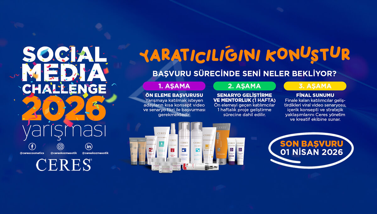 CeresKozmetik - Yaratıcılığını Konuştur: Ceres Social Media Challenge 2026 Yarışması