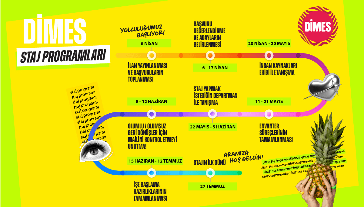 Dimes - DİMES Staj Programları (İstanbul, İzmir, Tokat, Aydın)