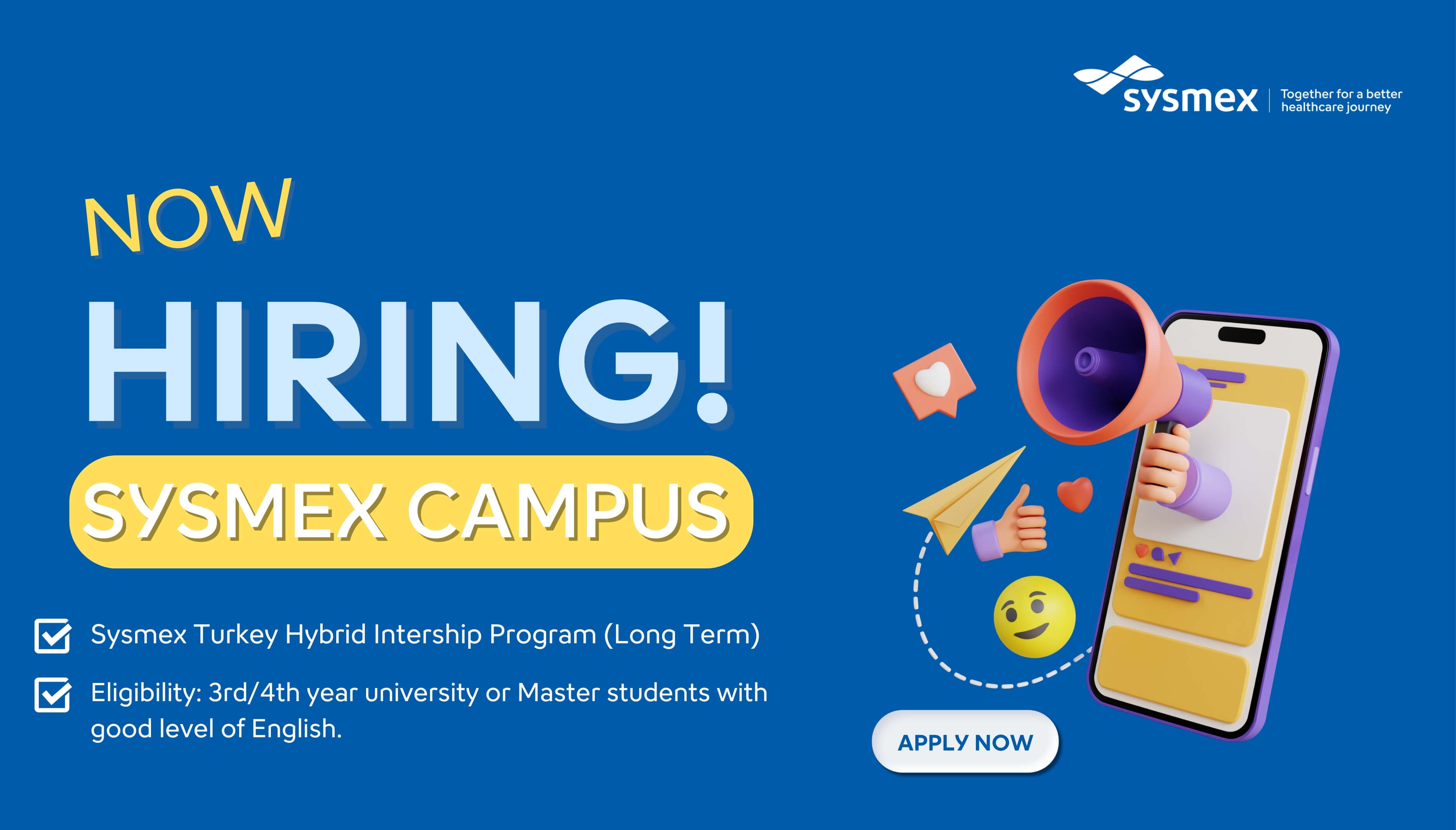 Sysmex Türkiye - SYSMEX Campus Long Term Internship Program