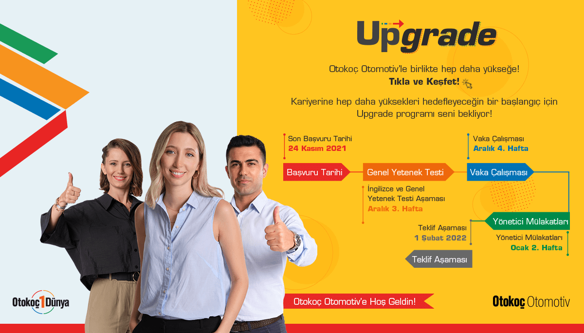 Otokoç Otomotiv - UPGRADE Uzun Dönem Staj Programı