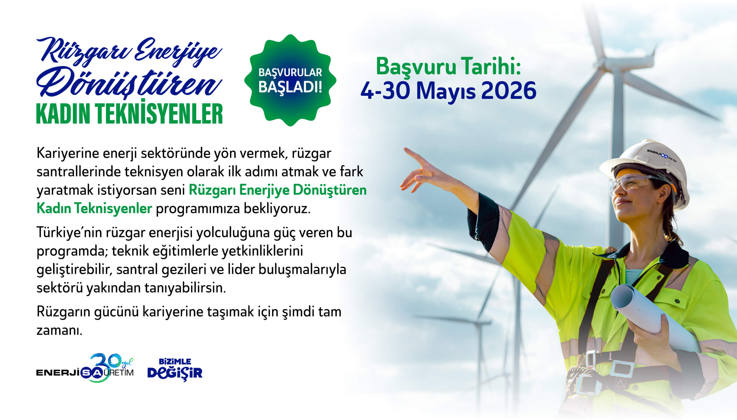 Enerjisa Üretim - Rüzgarı Enerjiye Dönüştüren Kadın Teknisyenler