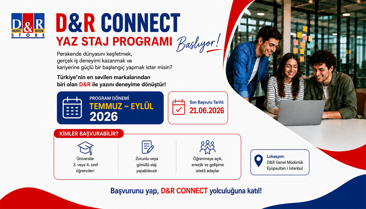 D&R - D&R Connect Yaz Staj Programı Baş...
