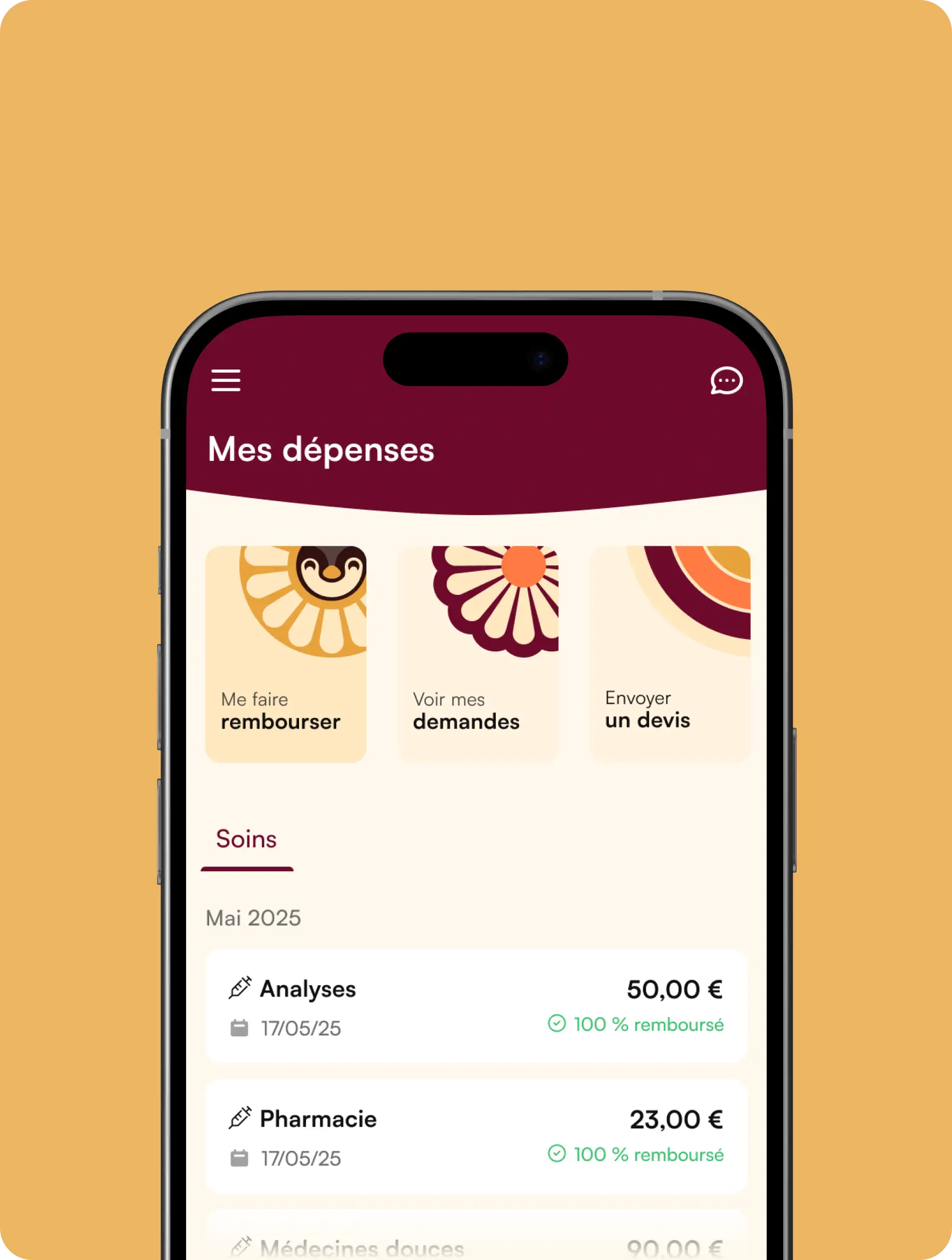 Téléphone Carte Tiers Payant