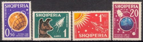 Albanien MiNr. 663/66 ** Weltraumforschung