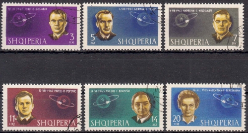 Albanien MiNr. 757/62 O Sowjetische Kosmonauten