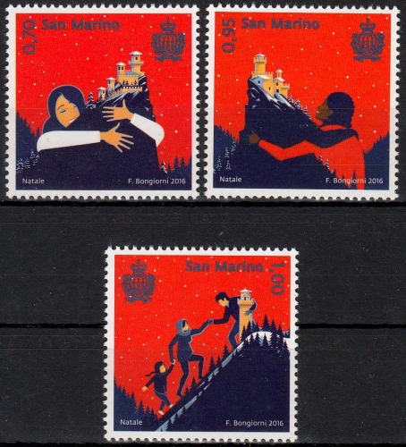 San Marino MiNr. 2680/82 ** Weihnachten 2016