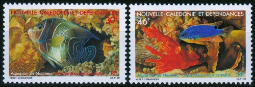 Neukaledonien MiNr. 821/22 ** Aquarium von Nouméa