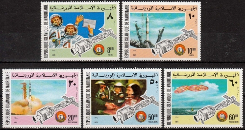Mauretanien MiNr. 522/26 ** Raumfahrt Apollo-Sojus