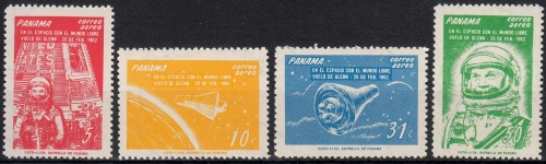 Panama MiNr. 633/36 A ** Raumflug von John Glenn