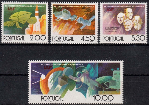 Portugal MiNr. 1291/94 ** Raumfahrt-Vereinigung