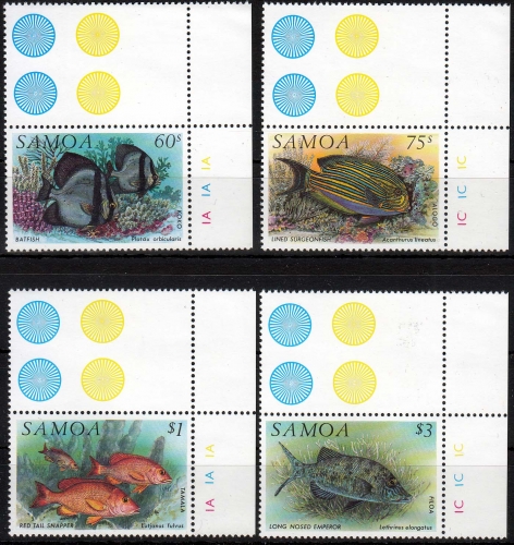 Samoa MiNr. 746/49 ** Fische