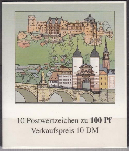 Bund MiNr. MH 33 **, 800 Jahre Heidelberg