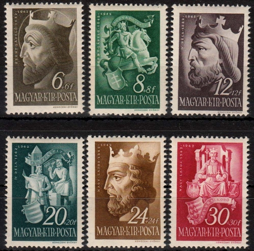 Ungarn MiNr. 699/704 ** Ungarische Könige