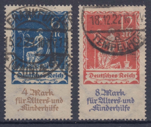 D.Reich 233/34 O geprüft, Alters- und Kinderhilfe
