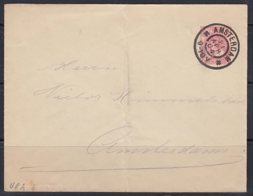 Niederlande Ganzsache, toller Stempel "Amsterdam"