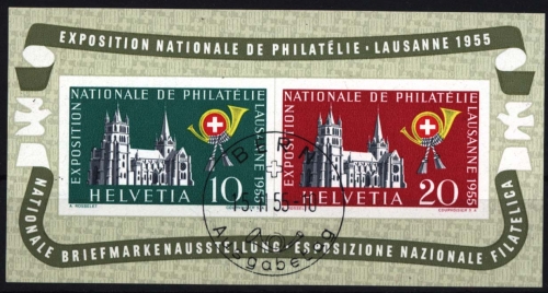 Schweiz MiNr. Bl. 15 O Briefmarkenausstellung