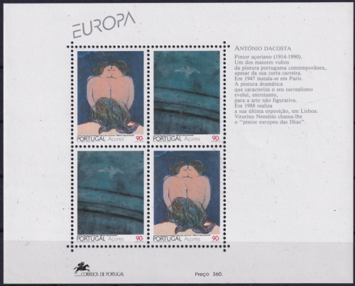 Azoren Block 13 **, Europa: Zeitgenössische Kunst