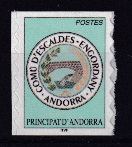 Andorra franz. 596 ** Freimarke: Gemeindewappen