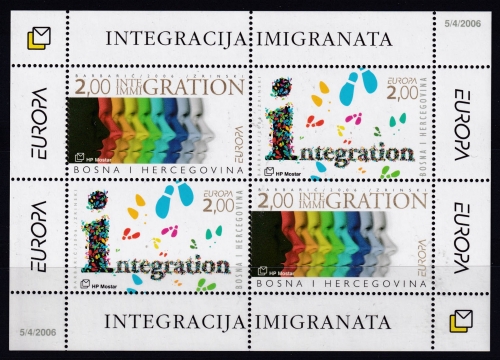Bosnien-Herzeg. kroatisch Block 8 **, Europa Integration