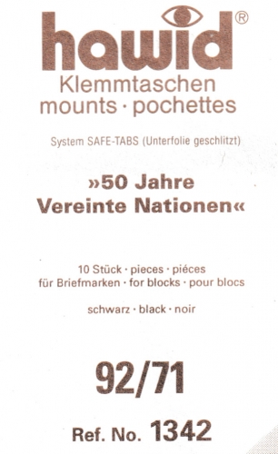 Hawid Blockstreifen 92x71, schwarz 1342 Neu