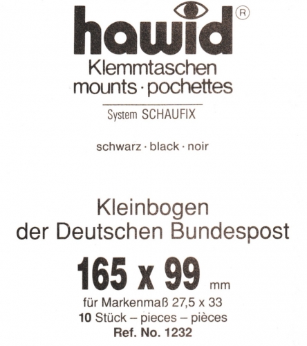 Hawid Blockstreifen 165x99, schwarz 1232 Neu