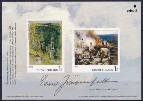 Finnland MiNr. Bl. 78 **, Eero Järnefelt