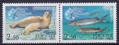 Russland 1118/19 ** Naturschutz am Kaspischen Meer